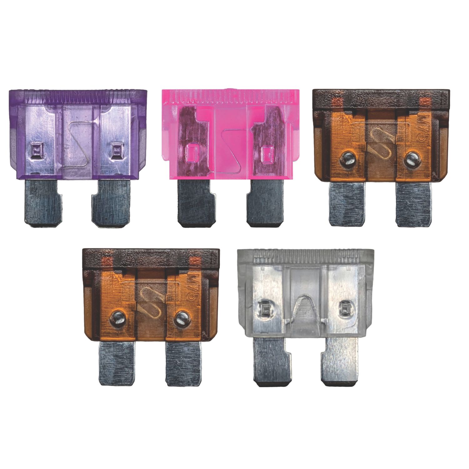 Pearl Consumables Assorted Standard Blade Auto Fuses 3-25A 5 Pieces (661YY)