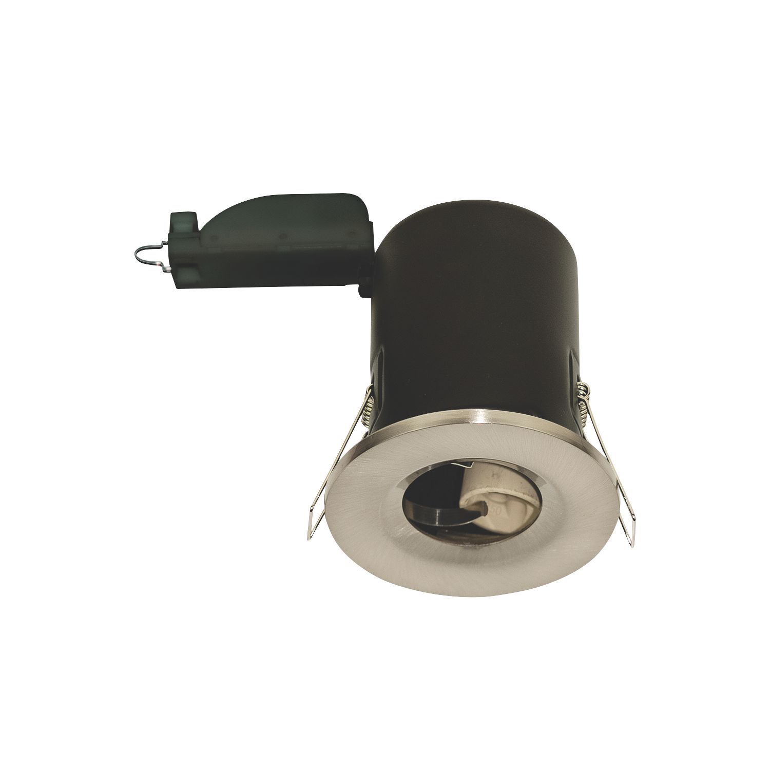 LAP Fixed Fire Rated Downlight Brushed Steel (6627V)