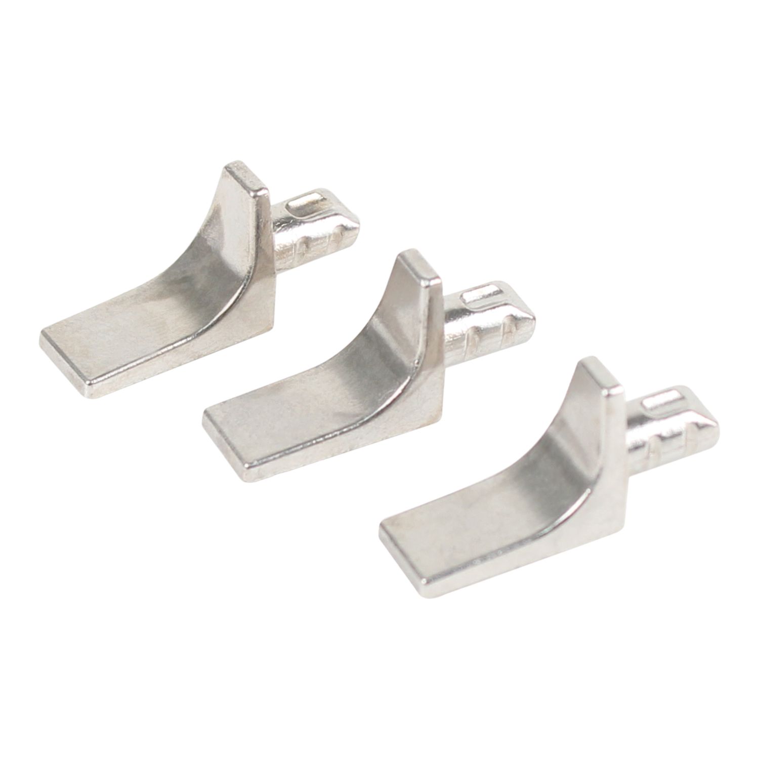 Essentials MDF Flat Shelf Supports Satin Nickel 100 Pack (663TA)