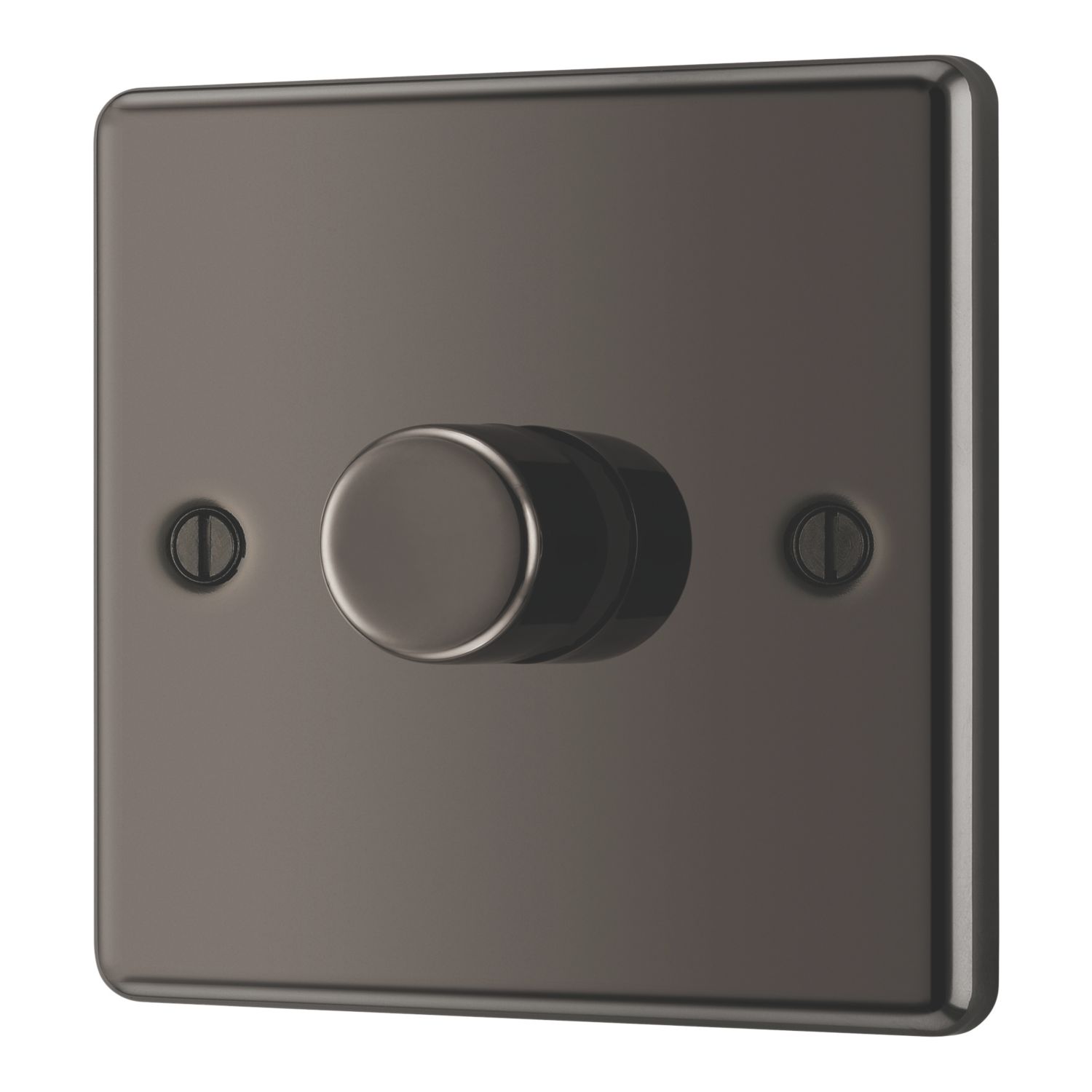 LAP 1-Gang 2-Way LED Dimmer Switch Black Nickel with Colour-Matched Inserts (664PN)
