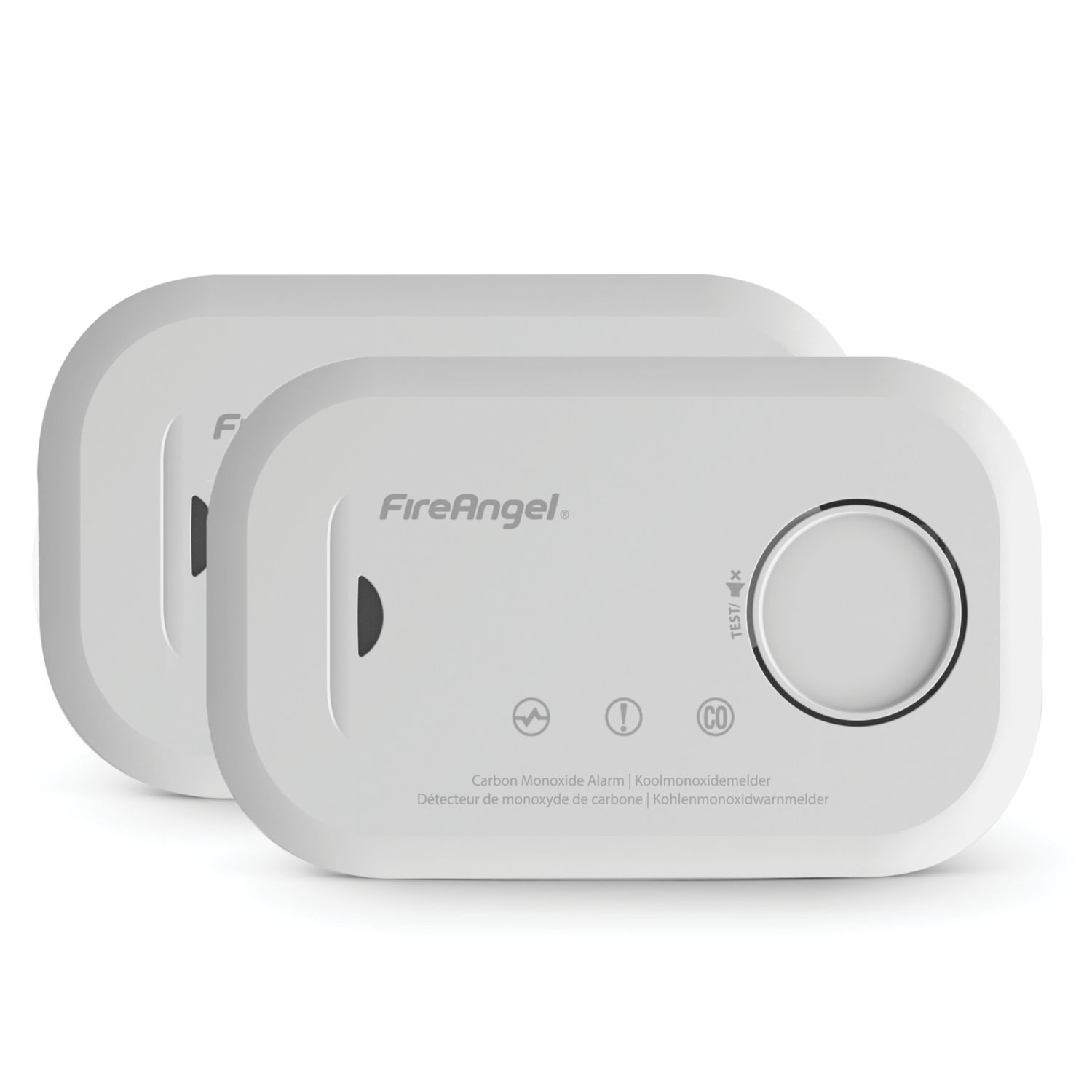 FireAngel FA6813-EU-T2 Battery Standalone Carbon Monoxide Alarm 2 Pack (664VU)