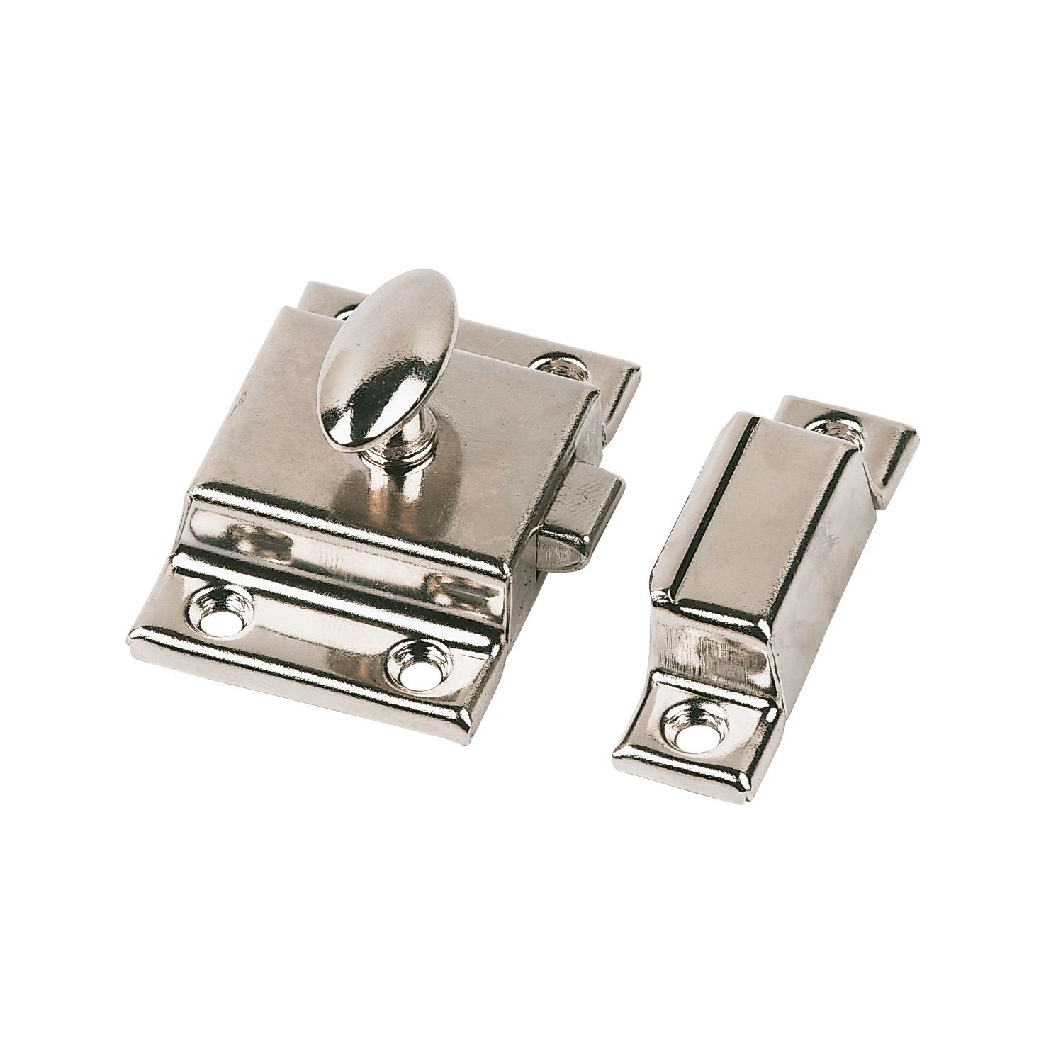 Essentials Cupboard Latch Nickel-Plated 54mm x 54mm (66538)