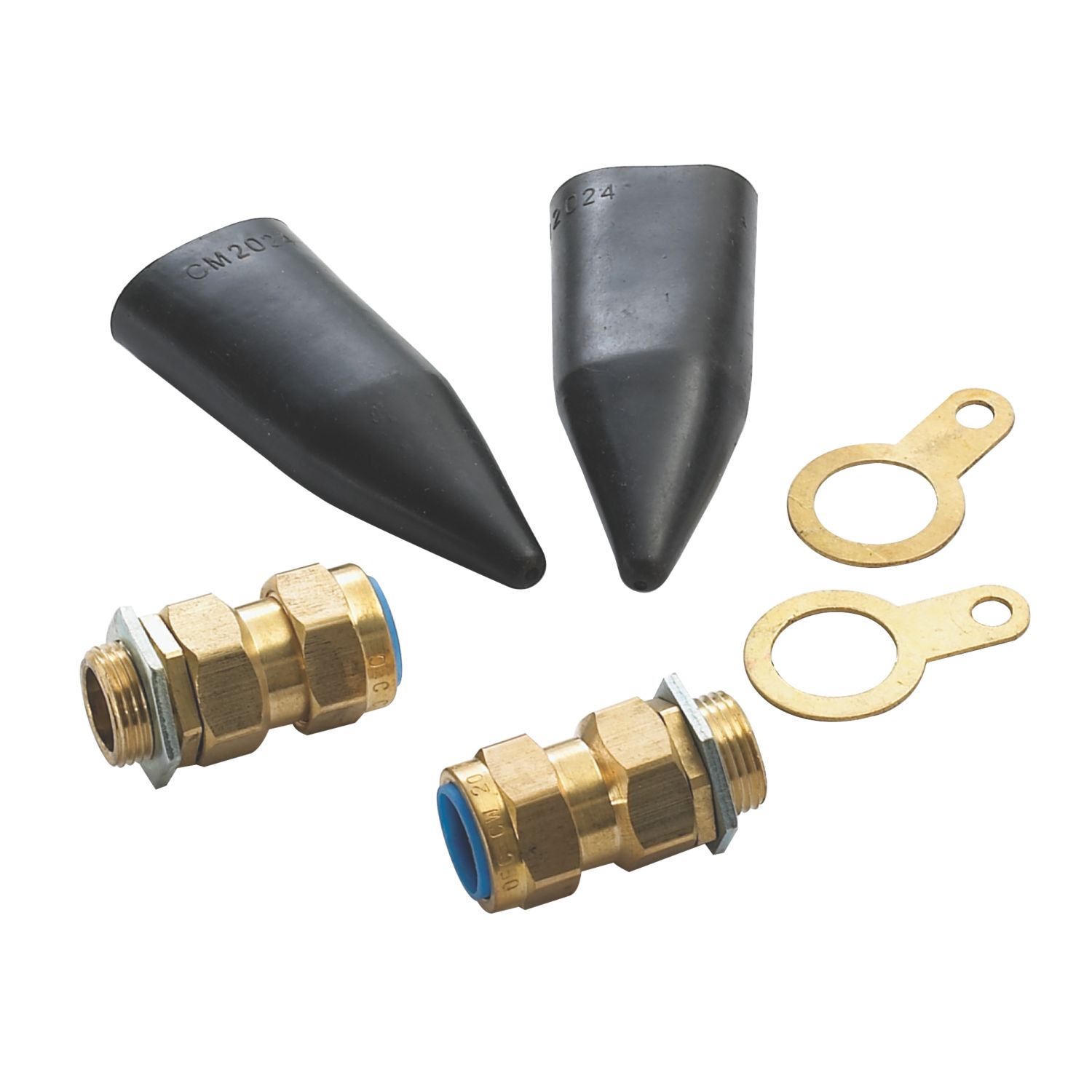 Tower Brass External Gland Kit 25mm Black 2 Pack (66552)