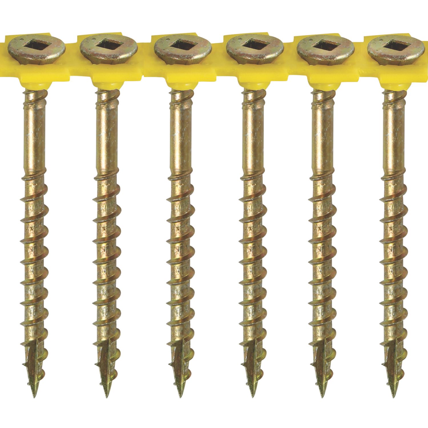 Timco Square Double-Countersunk Reverse Thread Collated Self Tapping Flooring Screws 4.2mm x 55mm 1000 Pack (666KF)