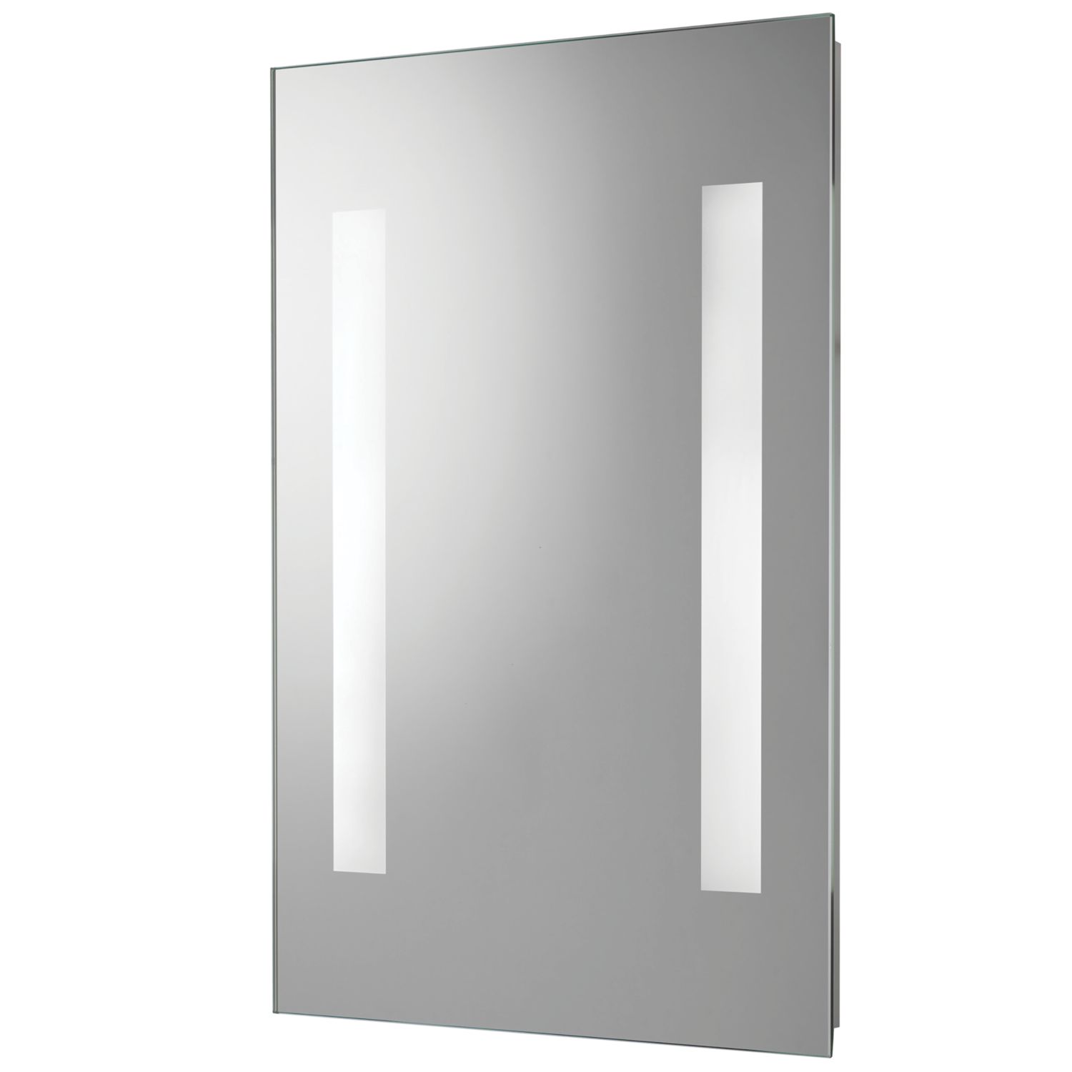 Croydex Malham Battery-Powered Rectangular Illuminated Mirror With 413lm LED Light 300mm x 450mm (667TJ)