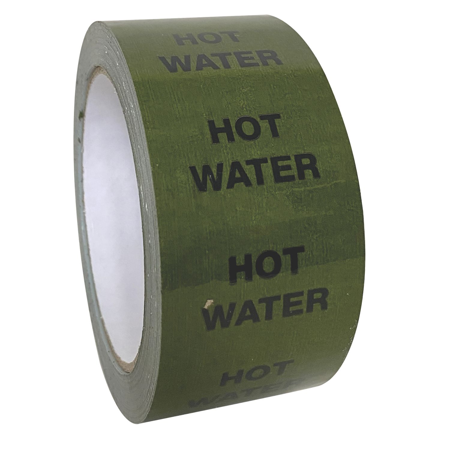Essentials Hot Water Pipe Marking Tape Green 33m x 50mm (667YU)