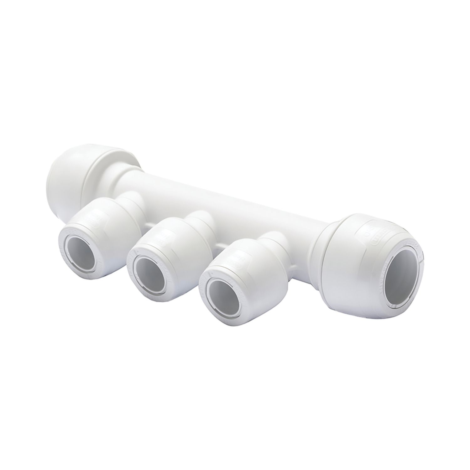 Hep2O Plastic Push-Fit Reducing 3 Port Keyless Manifold (Same Side) 22mm x 15mm (668RE)