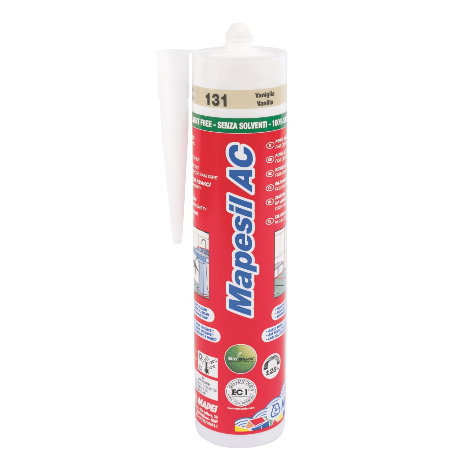 Mapei Mapesil AC 131 Solvent-Free Silicone Vanilla 310ml (66969)