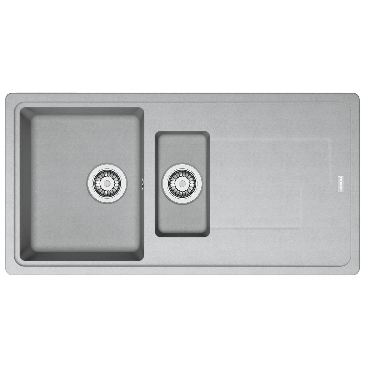 Franke Titan 1.5 Bowl Composite Kitchen Sink Urban Grey Reversible 970mm x 500mm (670RK)
