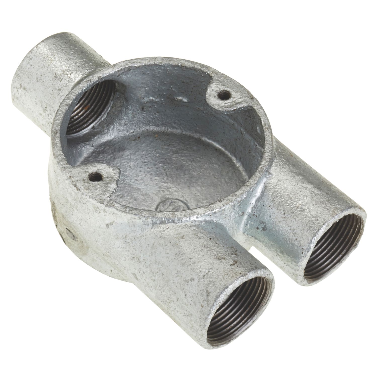 Deta 3 Way 25mm Y Conduit Box Galvanised (6710J)