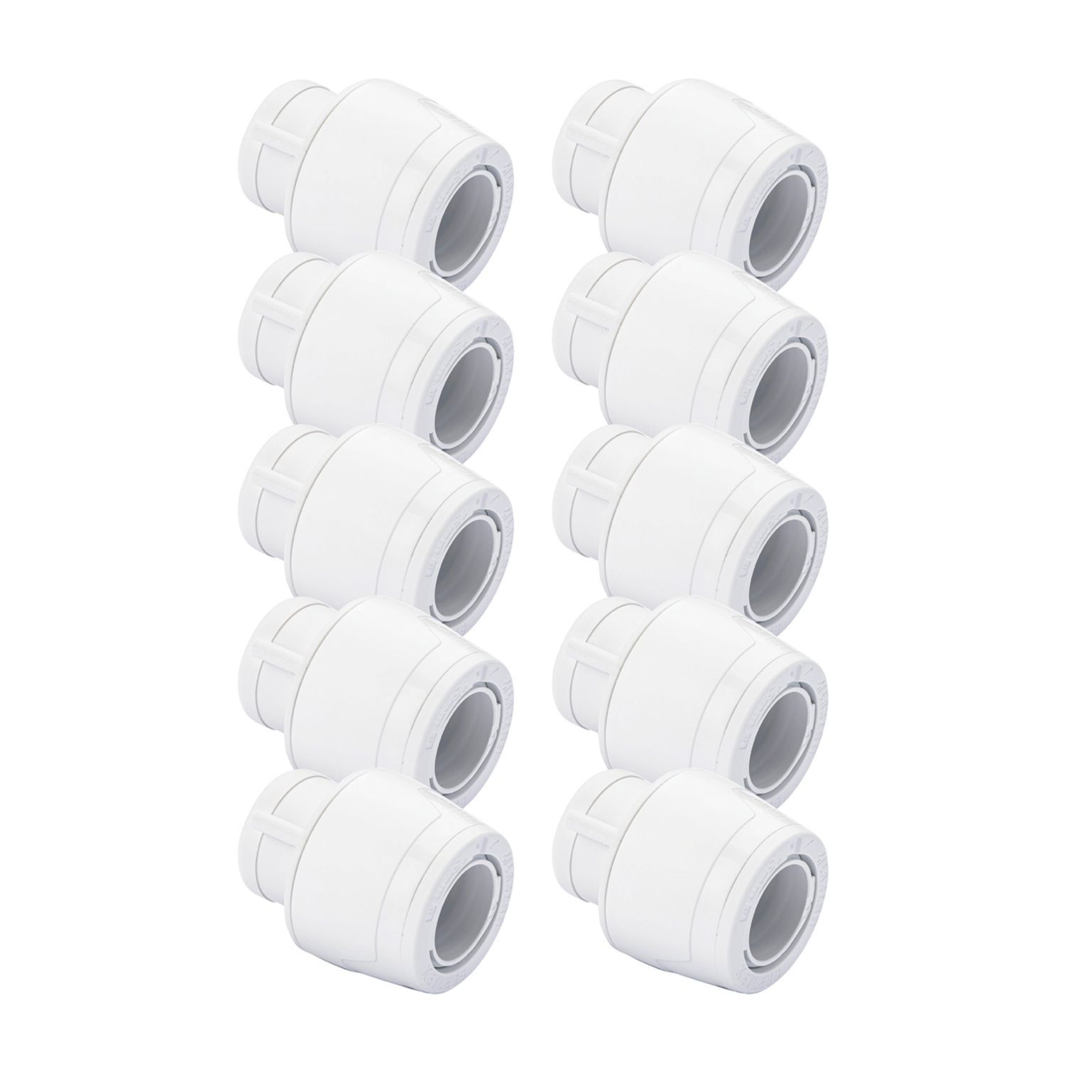 Hep2O Plastic Push-Fit Keyless Stop End 15mm 10 Pack (672RE)