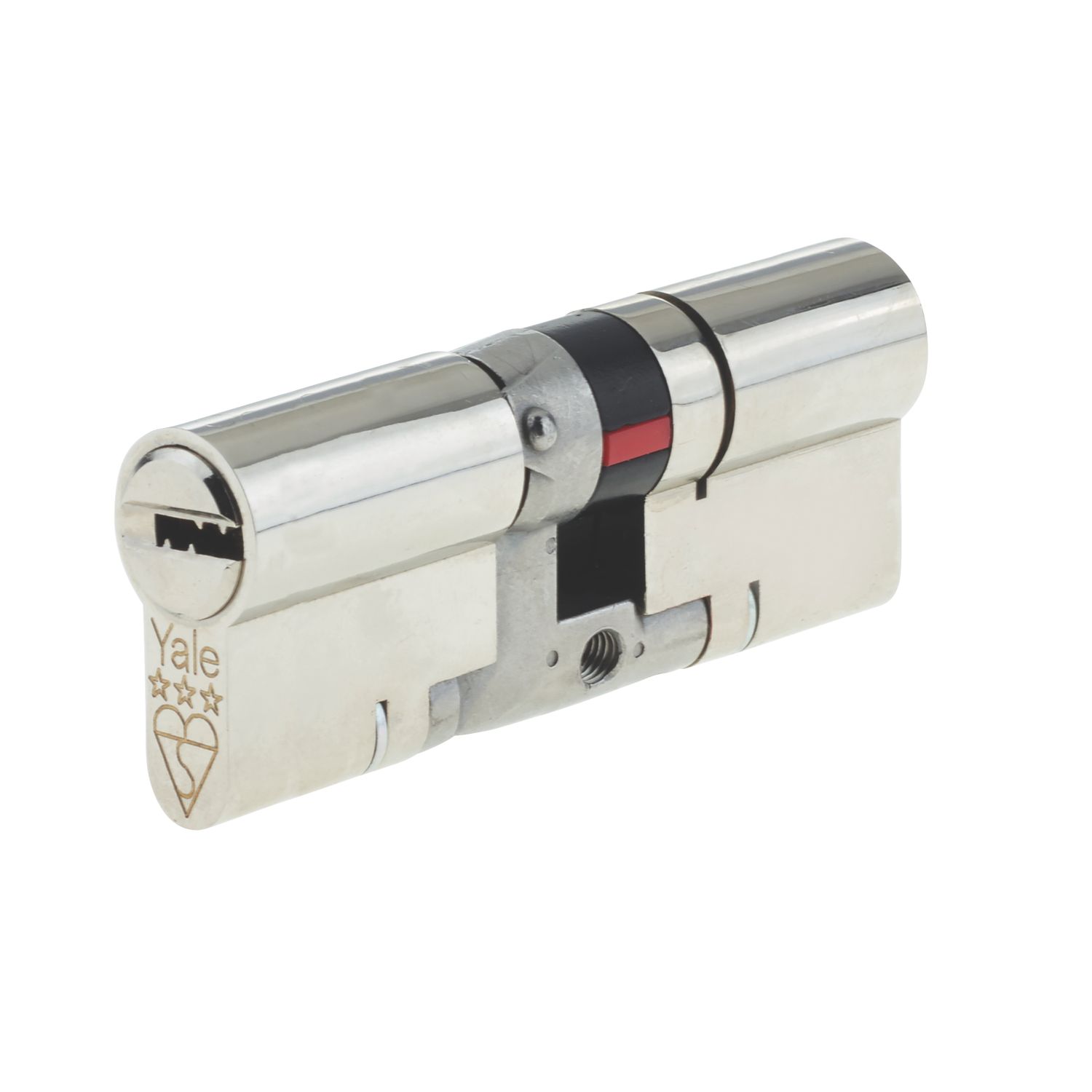 Yale Fire Rated 3 Star Double Platinum Euro Profile Cylinder 45-50 (95mm) Nickel (6745T)