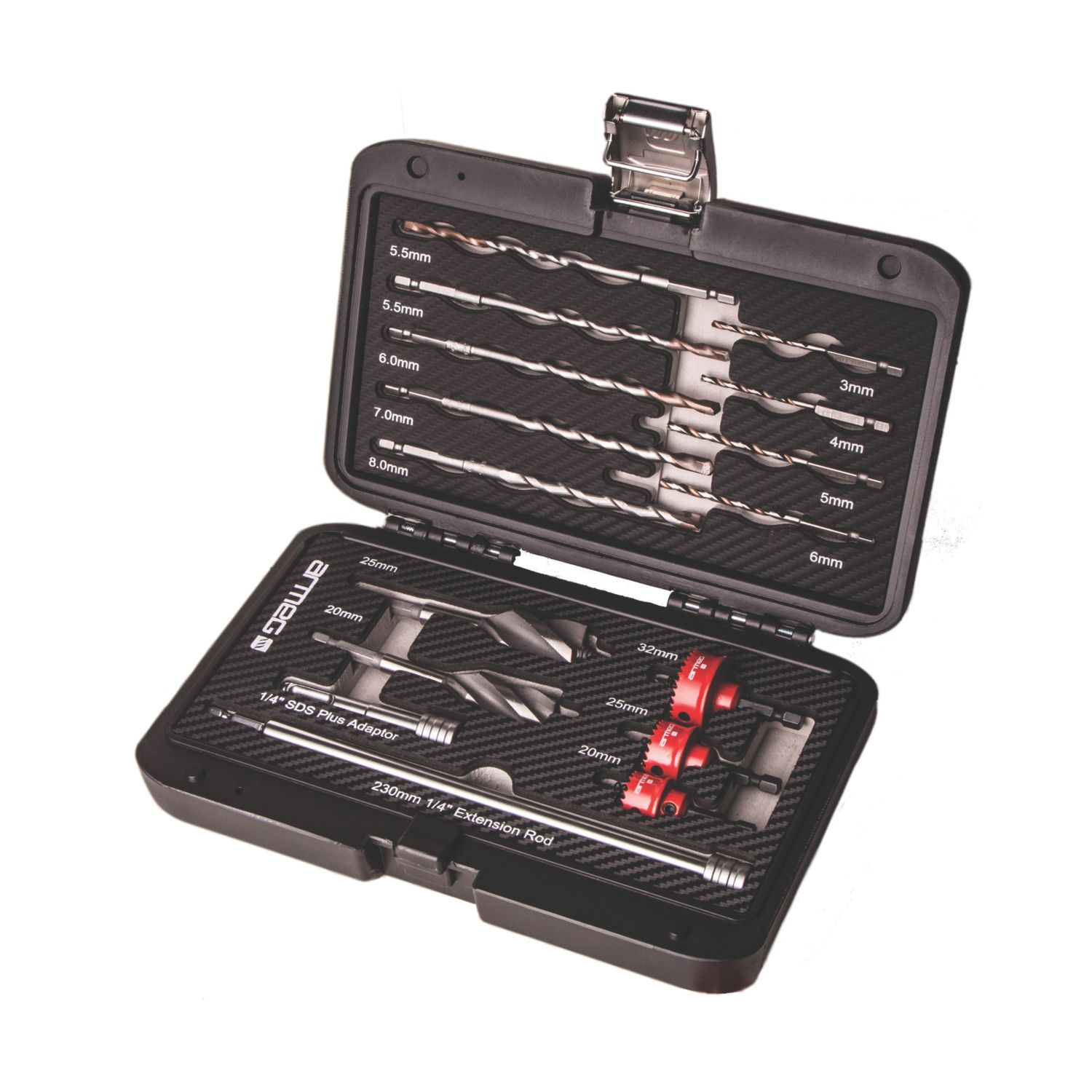 Armeg Multi-Material Twister Drilling Set 16 Pieces (674HF)