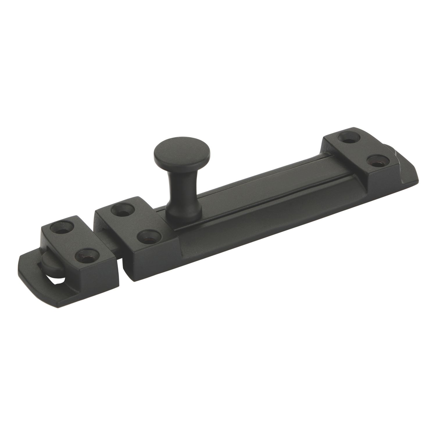 Smith & Locke Flat Door Bolt Matt Black 80mm (674TE)