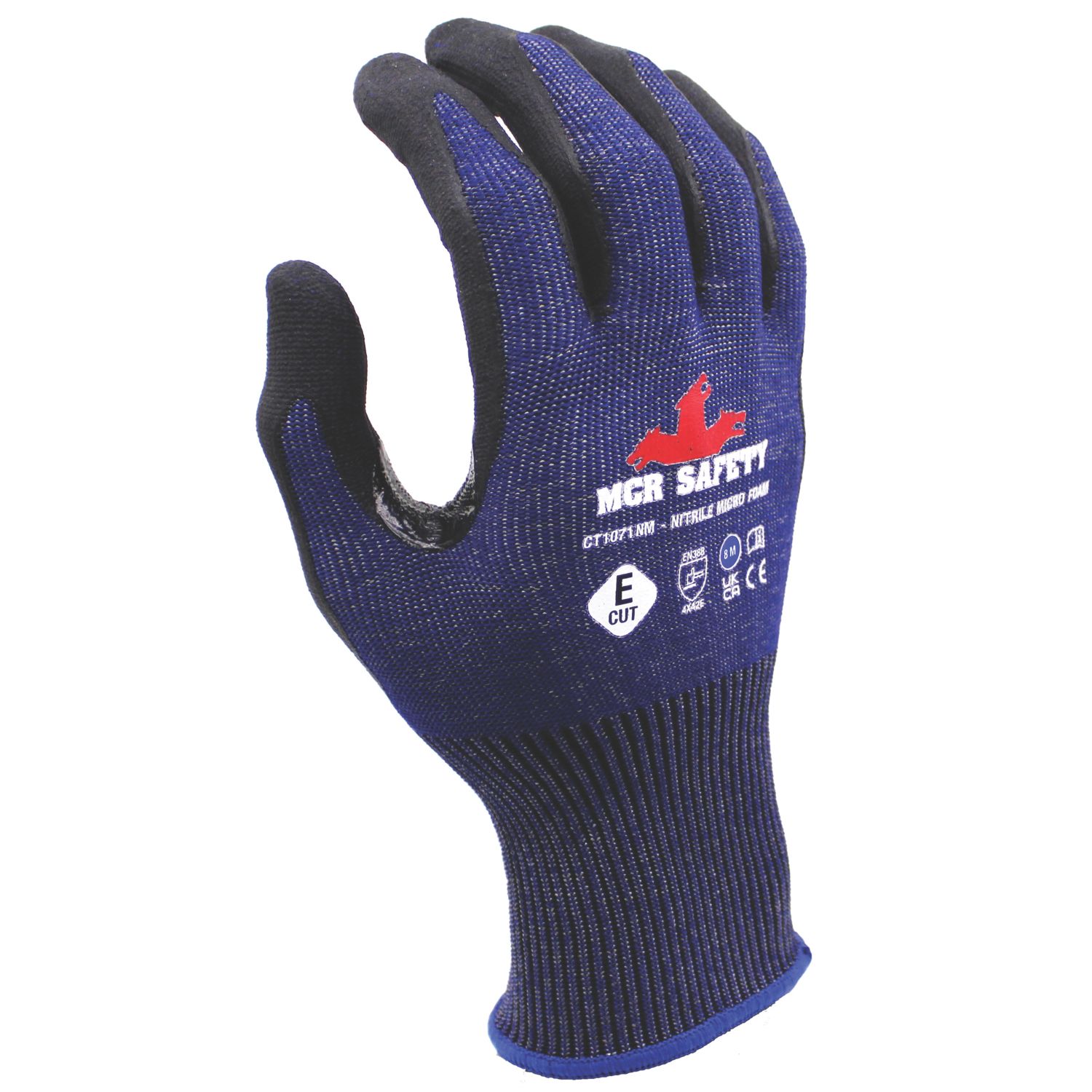 MCR Safety Graphene Fibre CT1071NM Cut-Resistant Gloves Blue/Black Large (674YM)