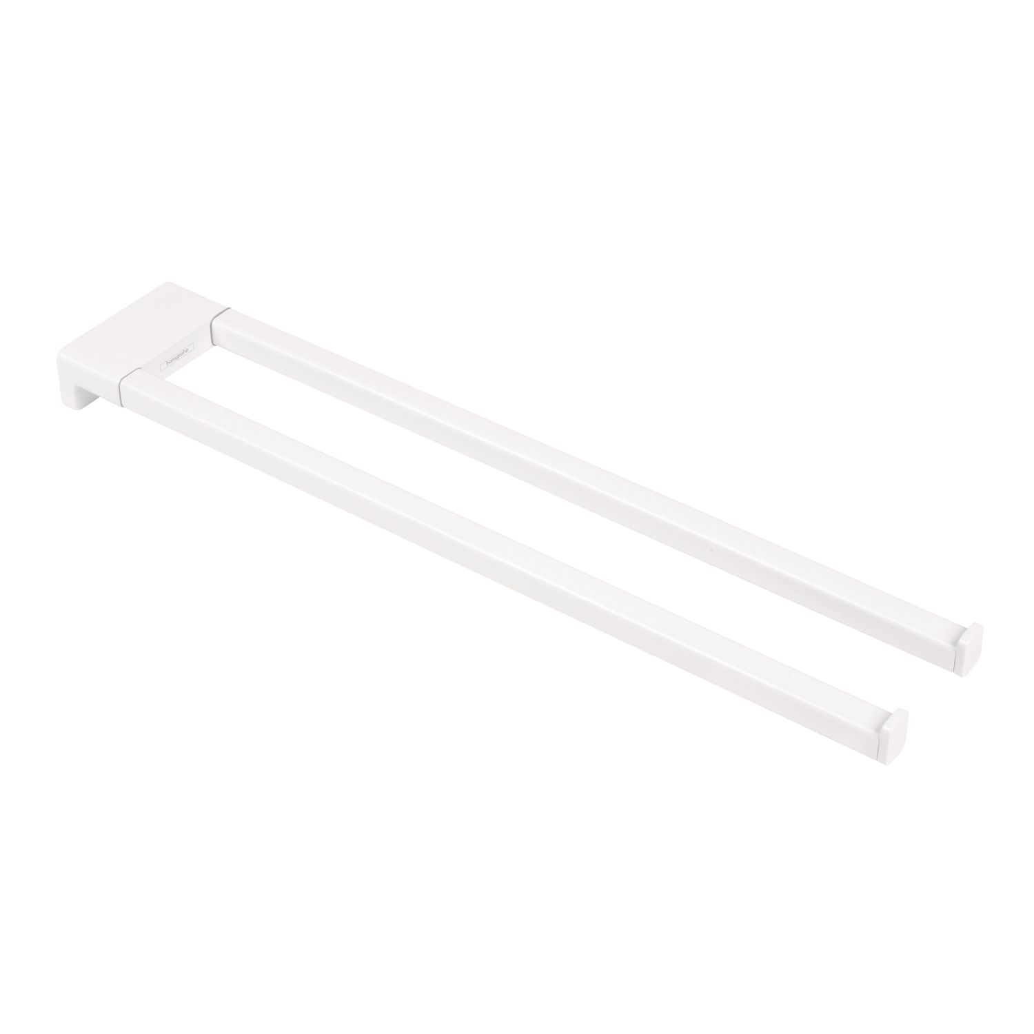 Hansgrohe AddStoris Twin-Handle Towel Holder Matt White 80mm x 445mm x 32mm (675VH)