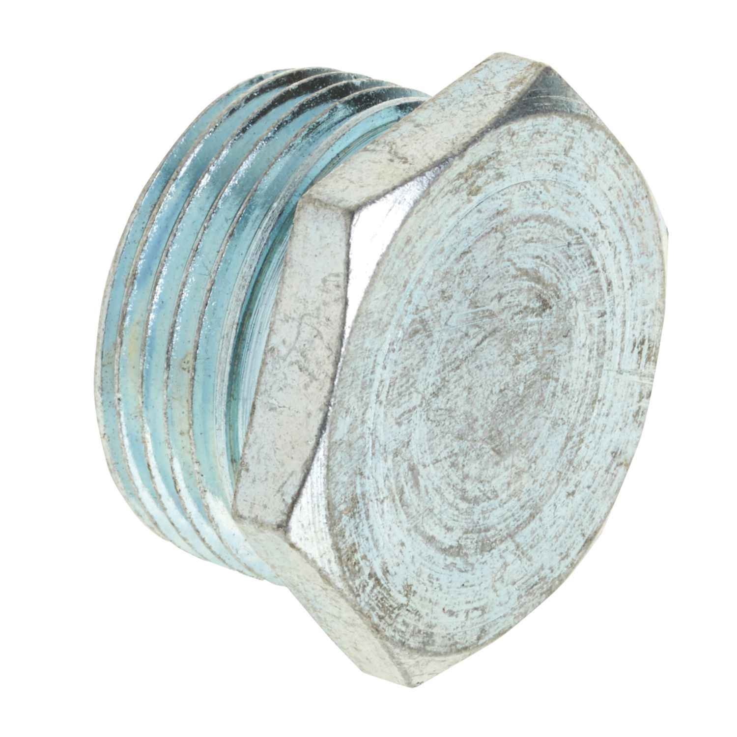 Deta Bright Zinc-Plated Hex Plugs 25mm 10 Pack (6765J)