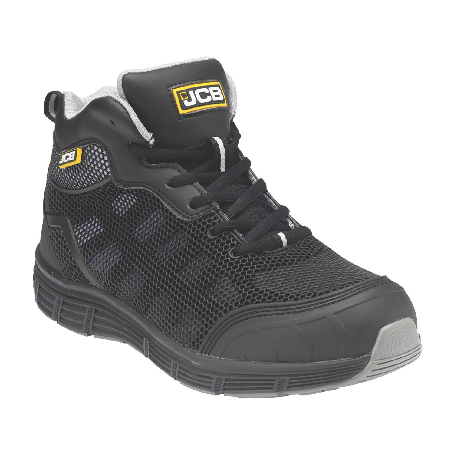 JCB Hydradig Size 10 Black Steel Toe Cap Safety Boots (676KV)