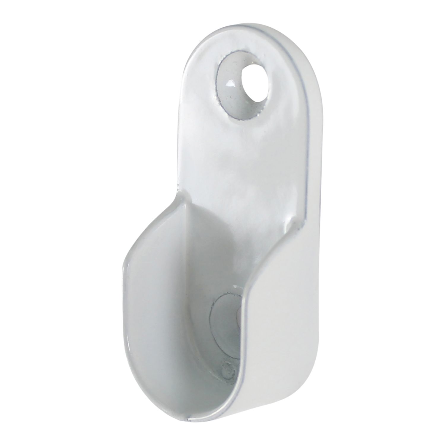 Essentials Oval Rail End Sockets White 30mm 2 Pack (676TE)