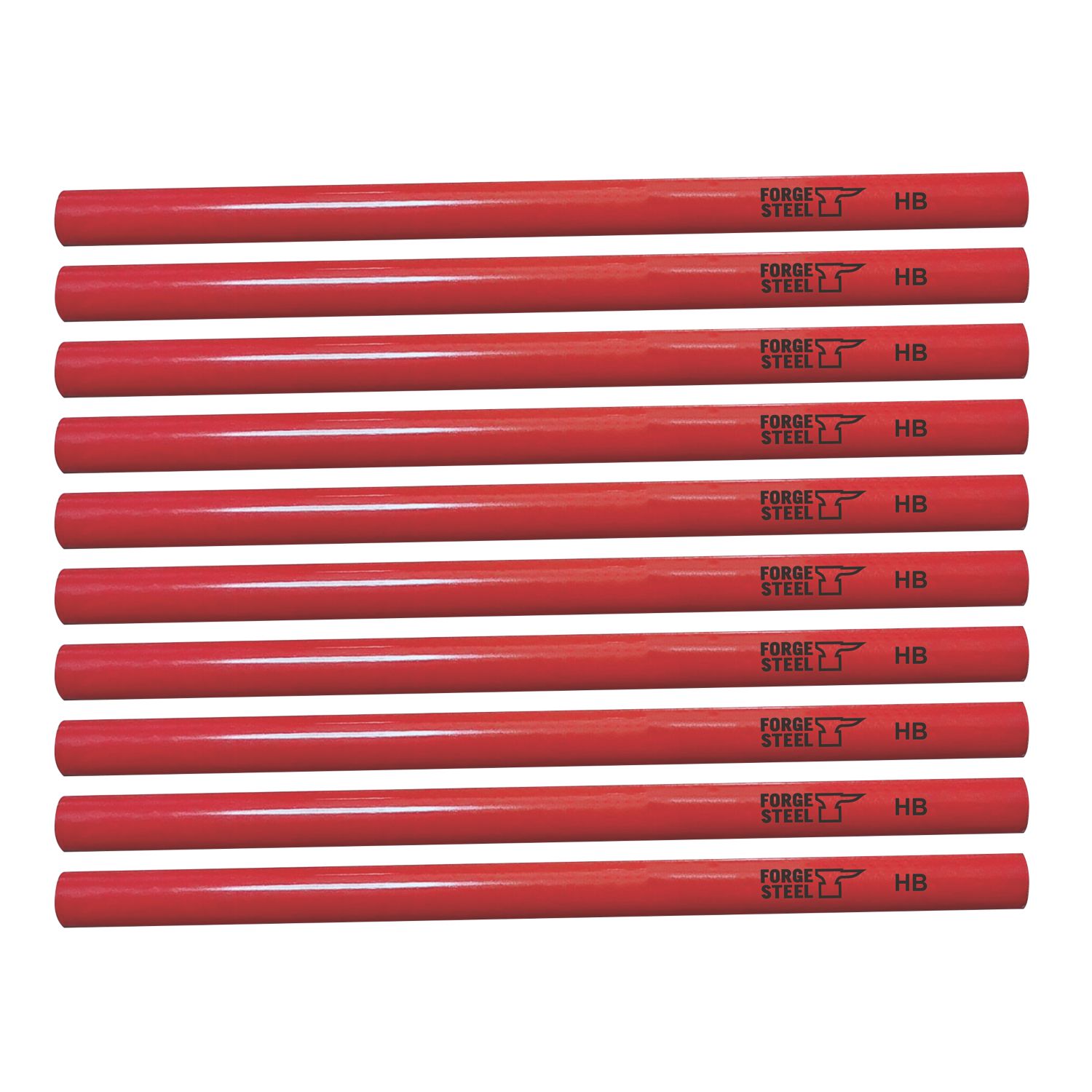 Forge Steel 175mm Carpenters Pencils HB 10 Pack (678XG)