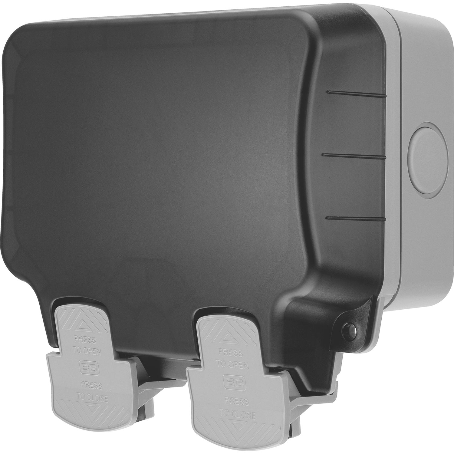 British General IP66 13A 2-Gang SP Weatherproof Outdoor Switched Socket (67928)