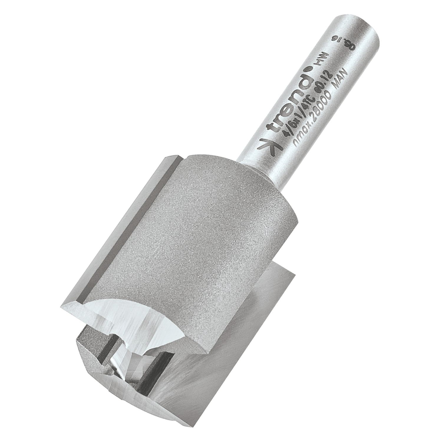 Trend 4/6X1/4TC 1/4" Straight Router Cutter 20mm x 25mm (679PX)