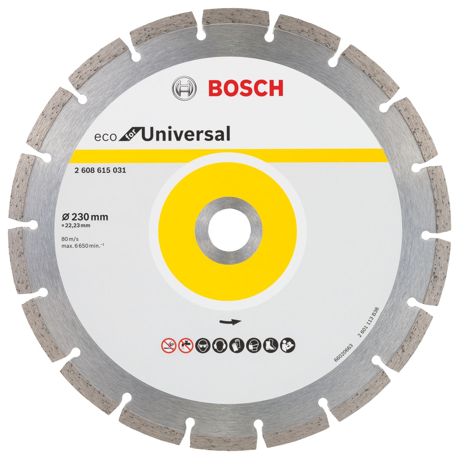 Bosch Eco Multi-Material Universal Segmented Diamond Disc 230mm x 22.23mm (680VX)