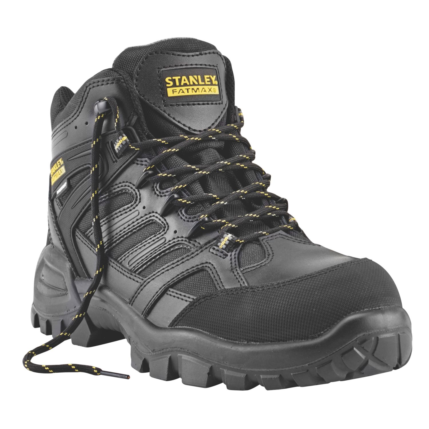 Stanley FatMax Ontario Size 11 Black Waterproof Steel Toe Cap Safety Boots (6811V)