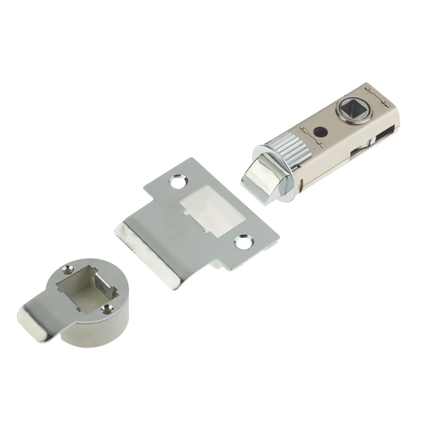 Union Chrome-Plated Tubular Mortice Latch 60mm Case - 44mm Backset (6817V)