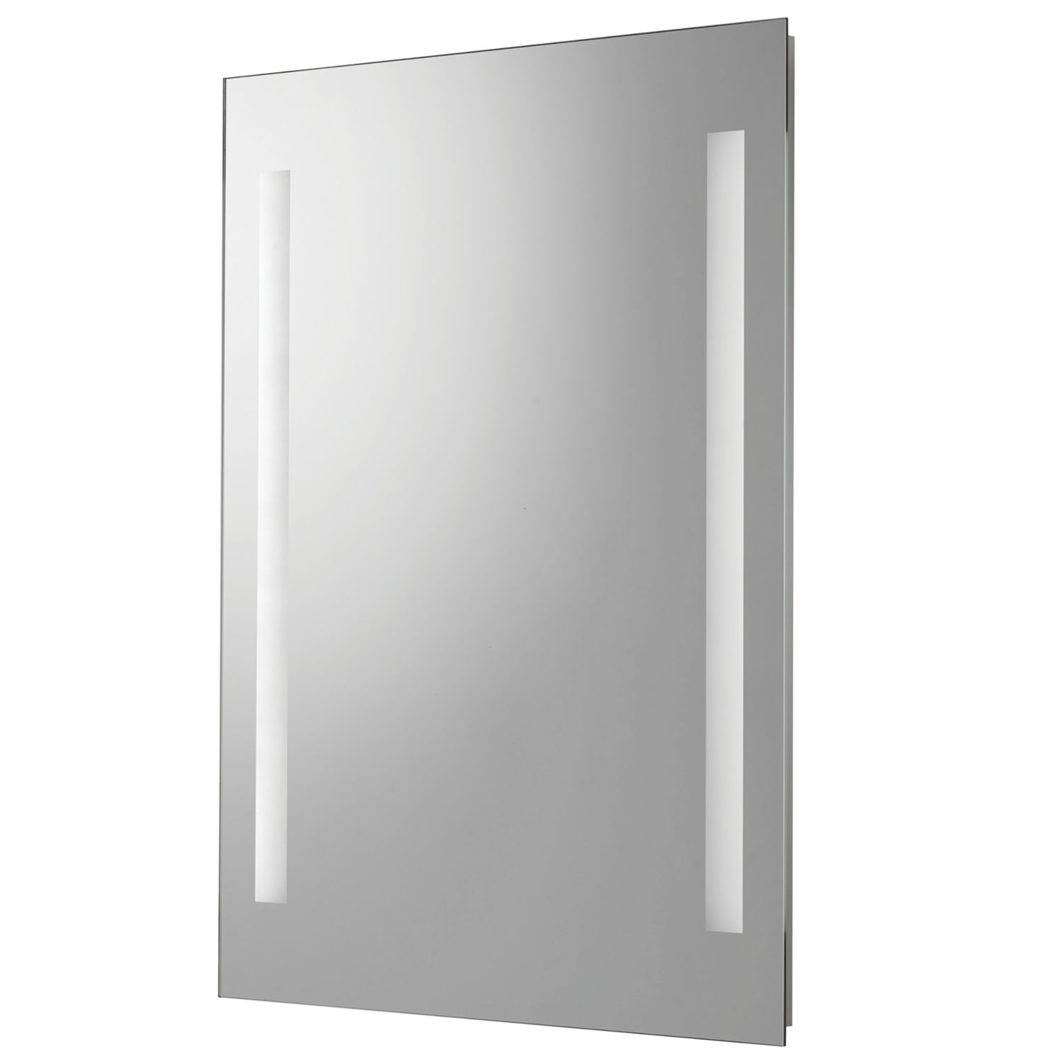 Croydex Horton Battery-Powered Rectangular Illuminated Mirror With 413lm LED Light 500mm x 700mm (681TJ)