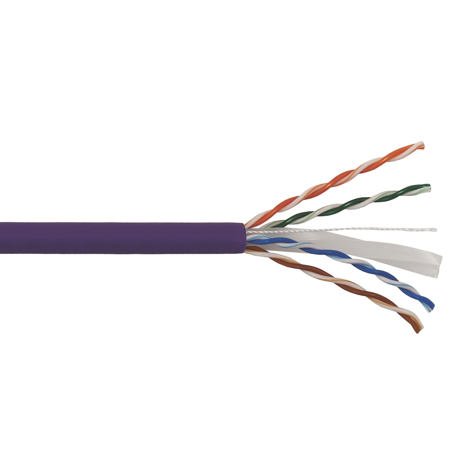 Time Cat 6 Purple LSZH 4-Pair 8-Core Unshielded Ethernet Cable 305m Box (682CG)