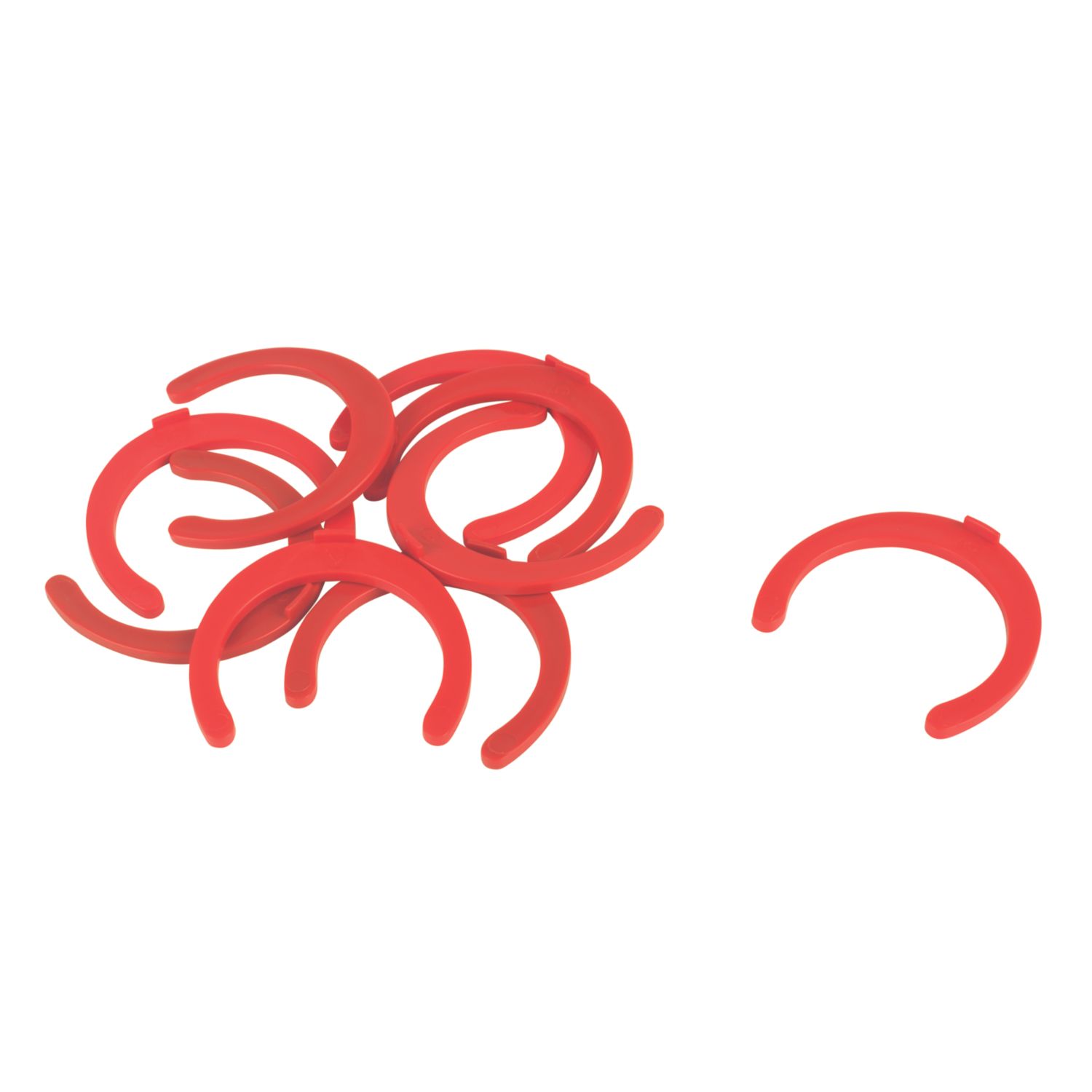 FloPlast FloFit+ Plastic Collet Clips Red 28mm 10 Pack (682RF)