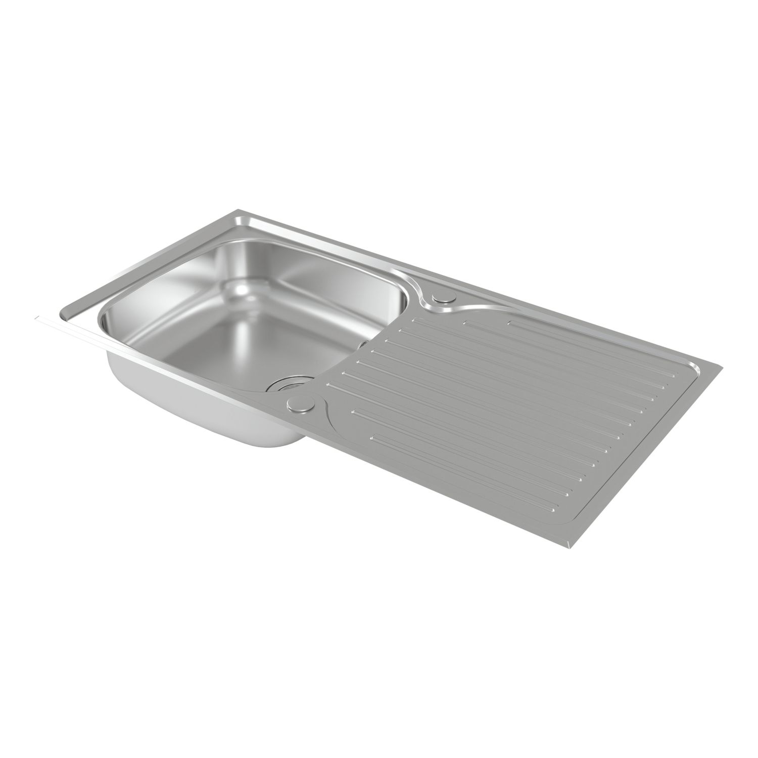 Carysil EA06 1 Bowl Stainless Steel Inset Kitchen Sink 965mm x 500mm (683RE)