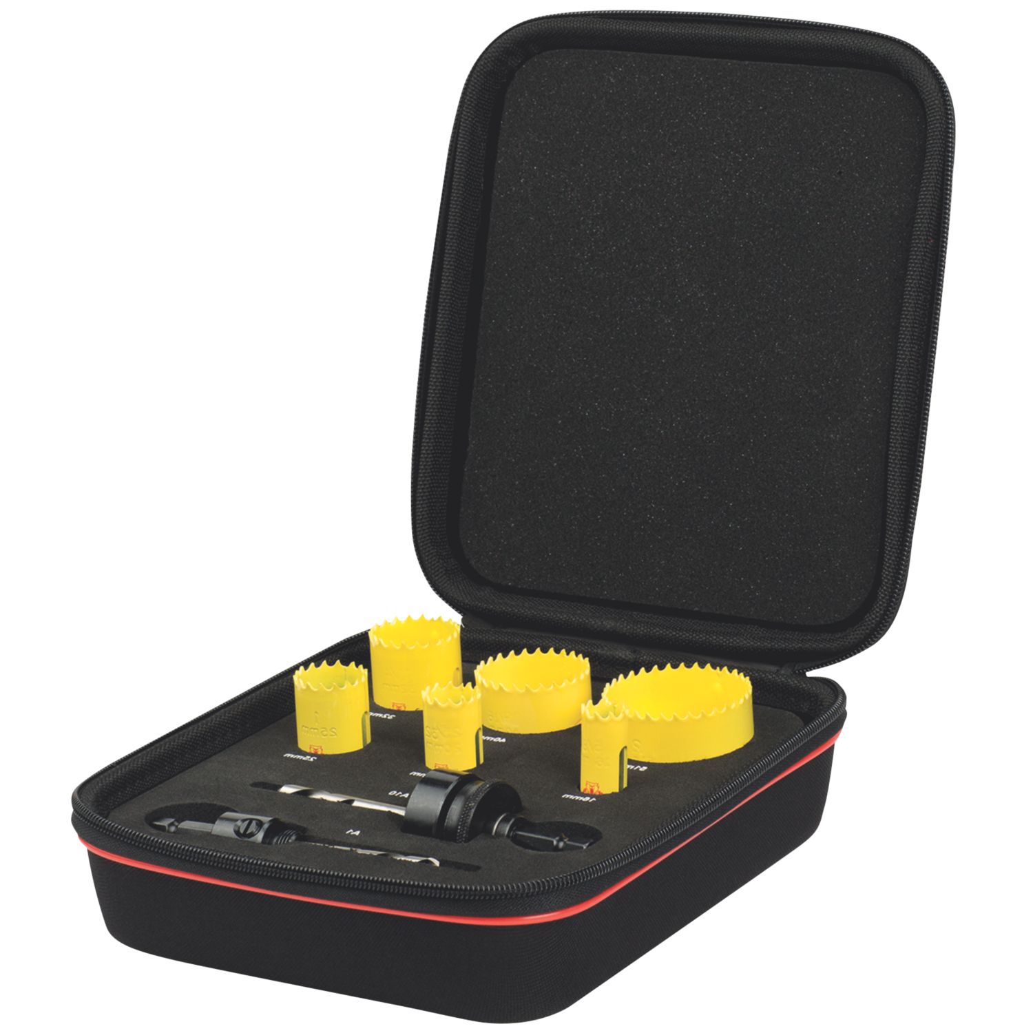 Starrett KFC06021 6-Saw Multi-Material Electricians Fast Cut Holesaw Set (6852P)