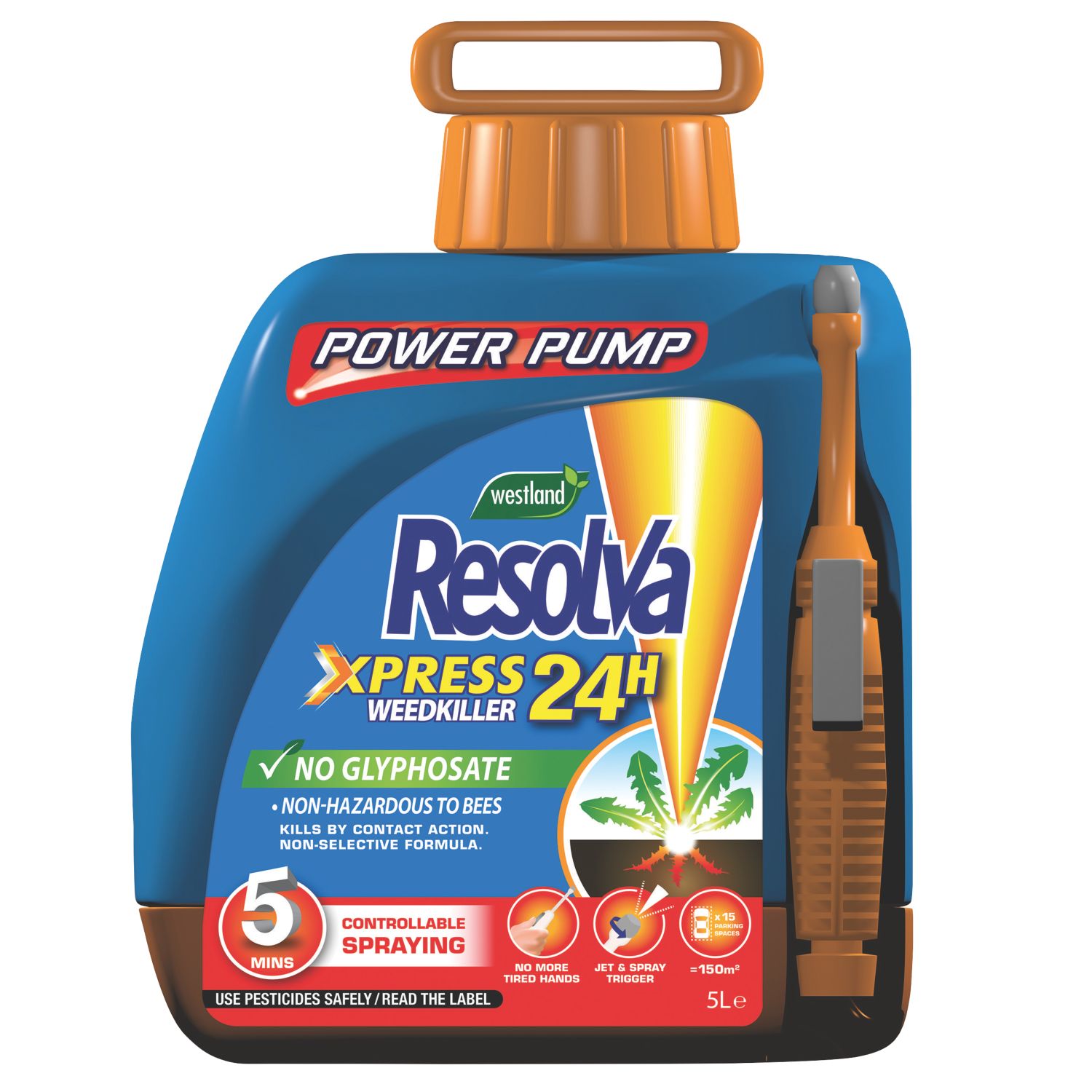 Westland Resolva Express Weed Killer Power Pump 50m² 5Ltr (686JH)