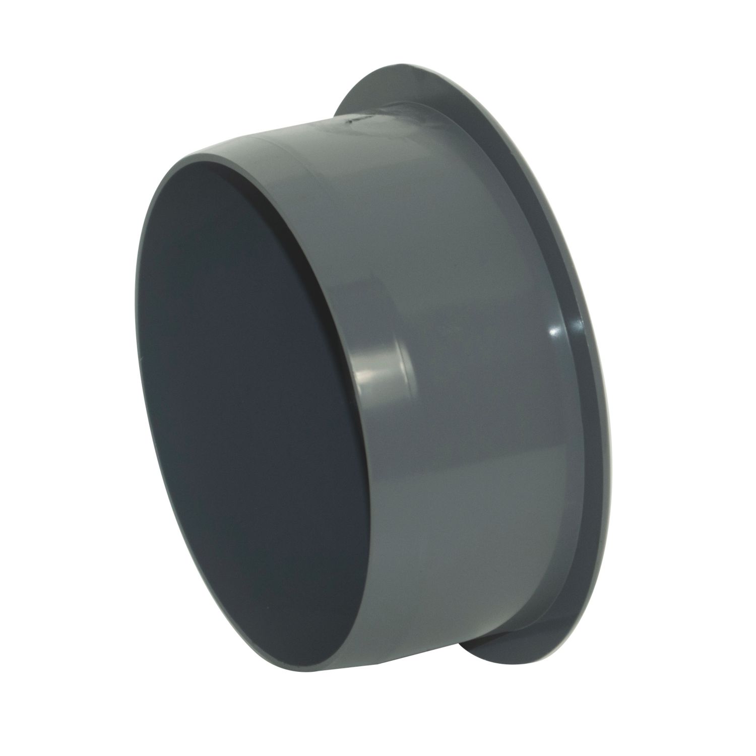 FloPlast Push-Fit Socket Plug Anthracite Grey 110mm (686KJ)