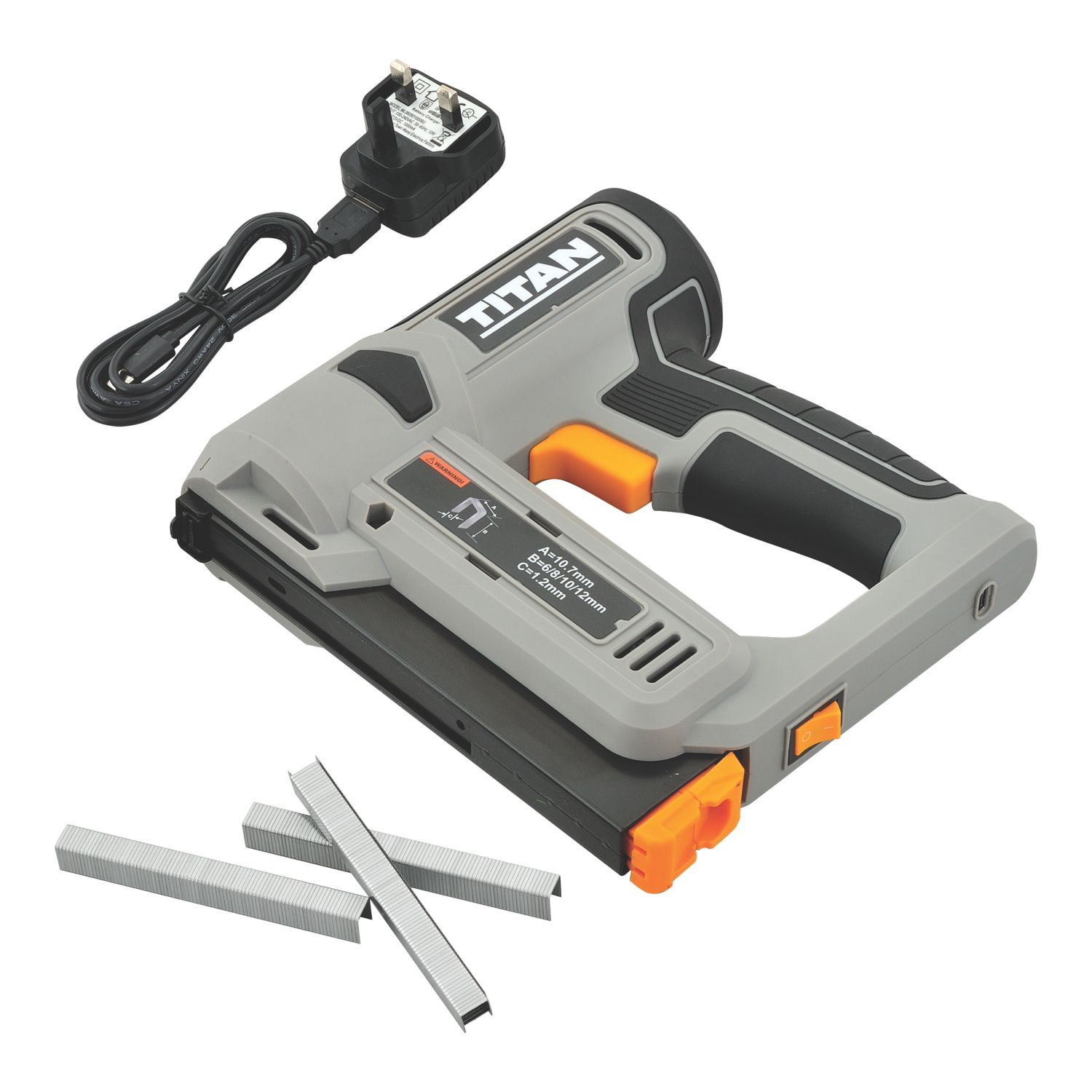 Titan TTB960STP 12mm 3.6V 1 x 1.5Ah Lithium Second Fix Cordless Stapler (686PG)