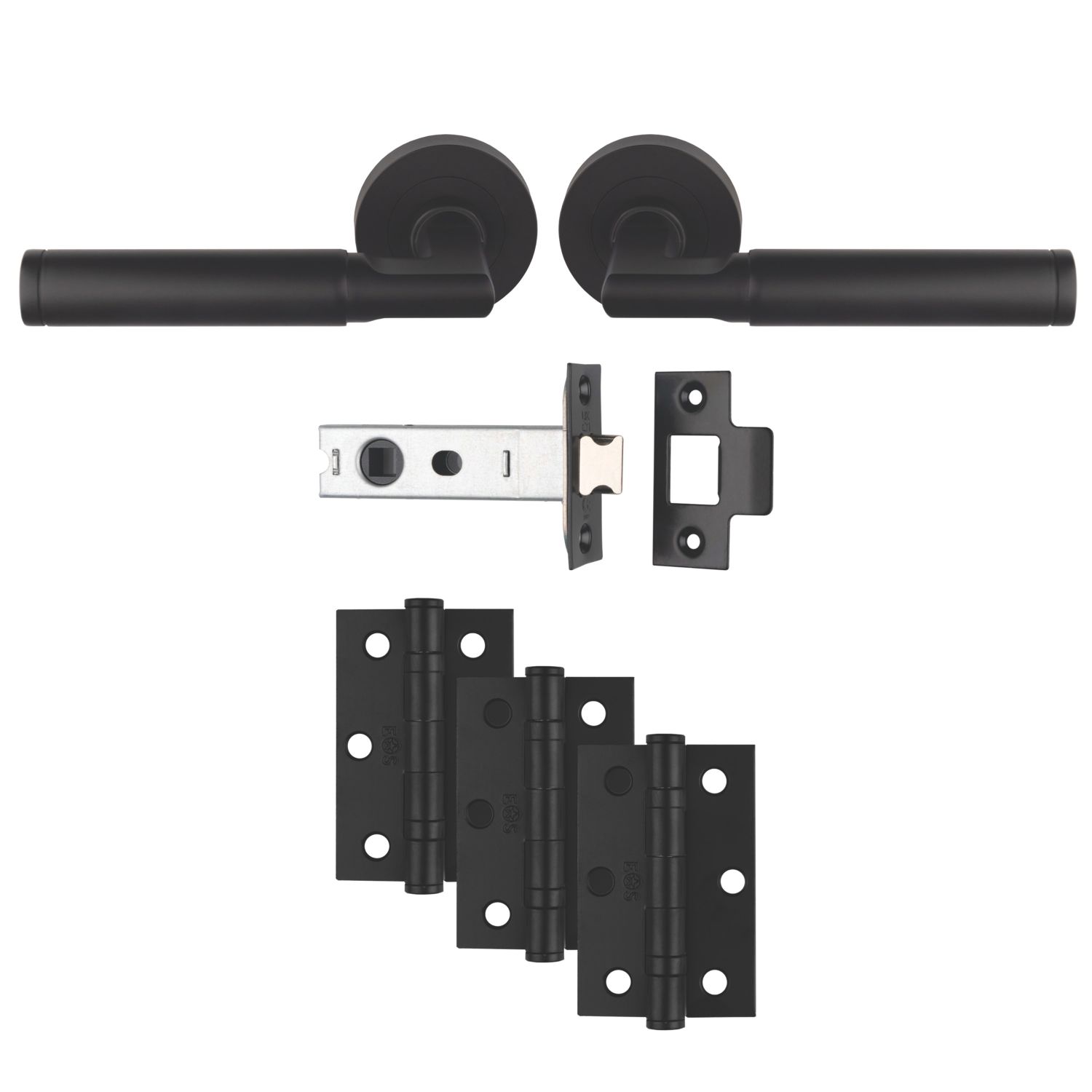Carlisle Brass Belas Door Handle Pair Matt Black (689JA)
