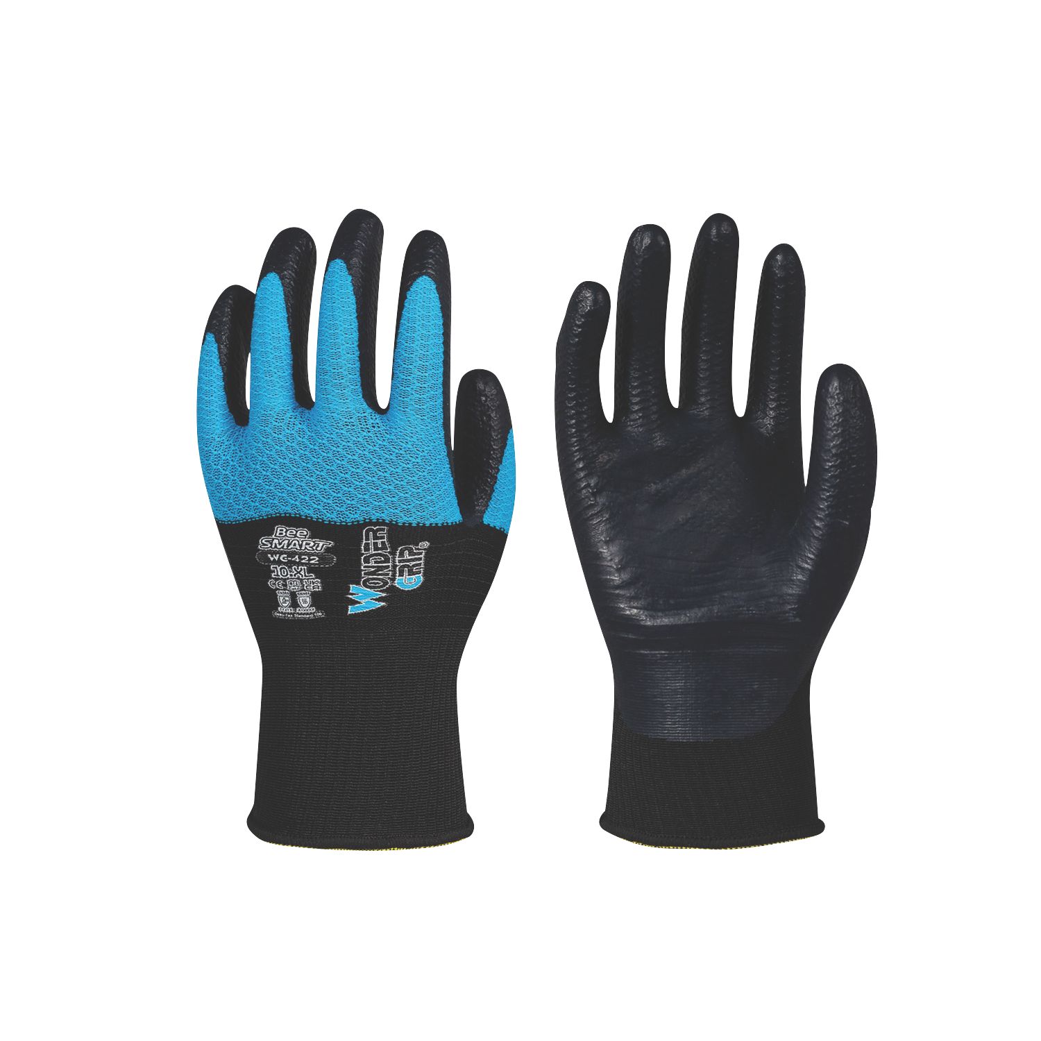 Wonder Grip WG-422 Bee-Smart Protective Work Gloves Blue/White X Large (689PP)