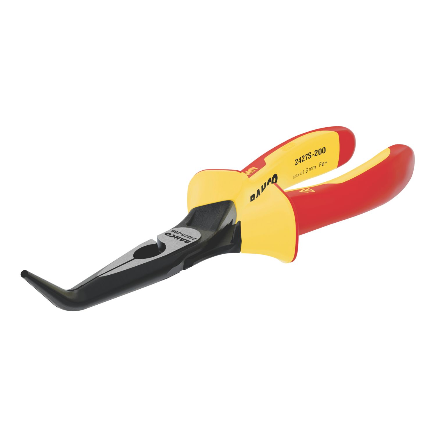Bahco VDE Bent Tip Snipe Nose Pliers 8" (200mm) (690RE)
