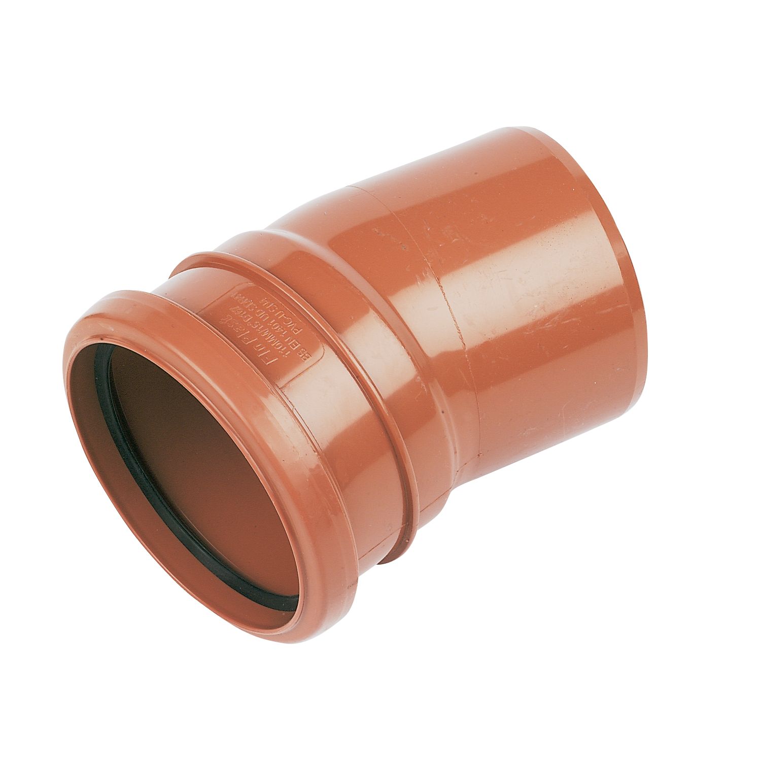 FloPlast Push-Fit 15° Single Socket Bend 110mm (69177)