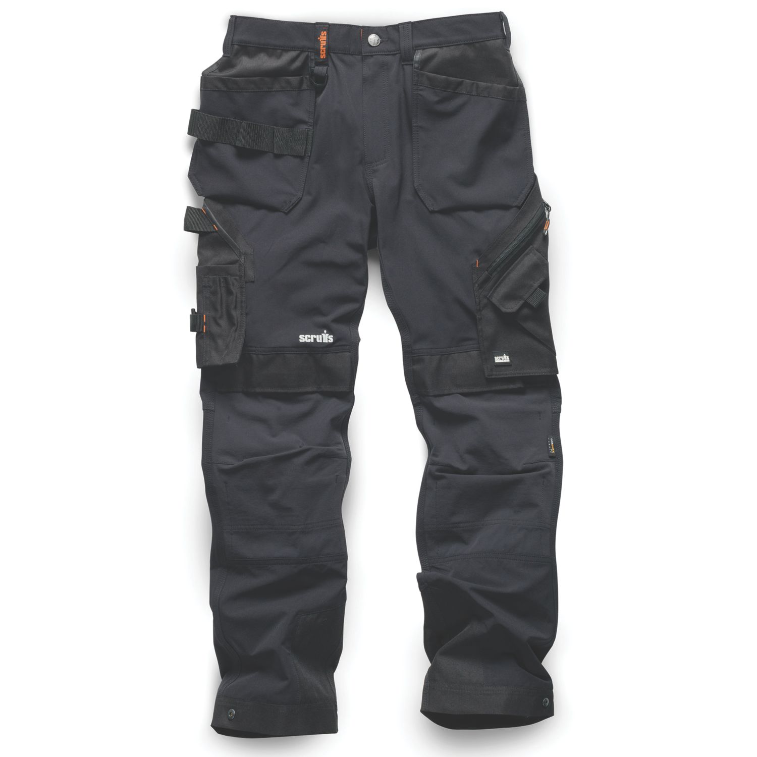 Scruffs Pro Flex Plus Work Trousers Black 30" W 34" L (691KV)