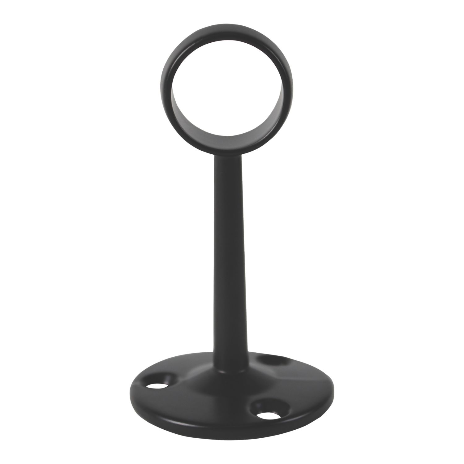 Essentials Round Rail Centre Bracket Black 19mm (692TA)