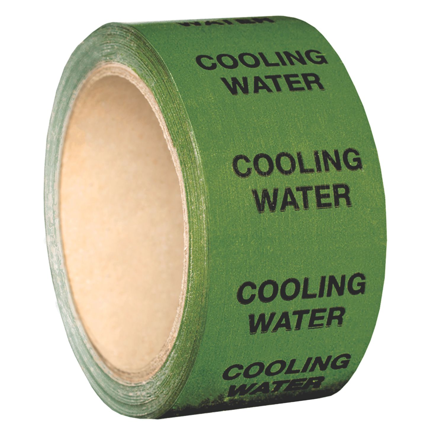 Essentials Cooling Water Pipe Marking Tape Green 33 Mmm x 50mm (692YU)
