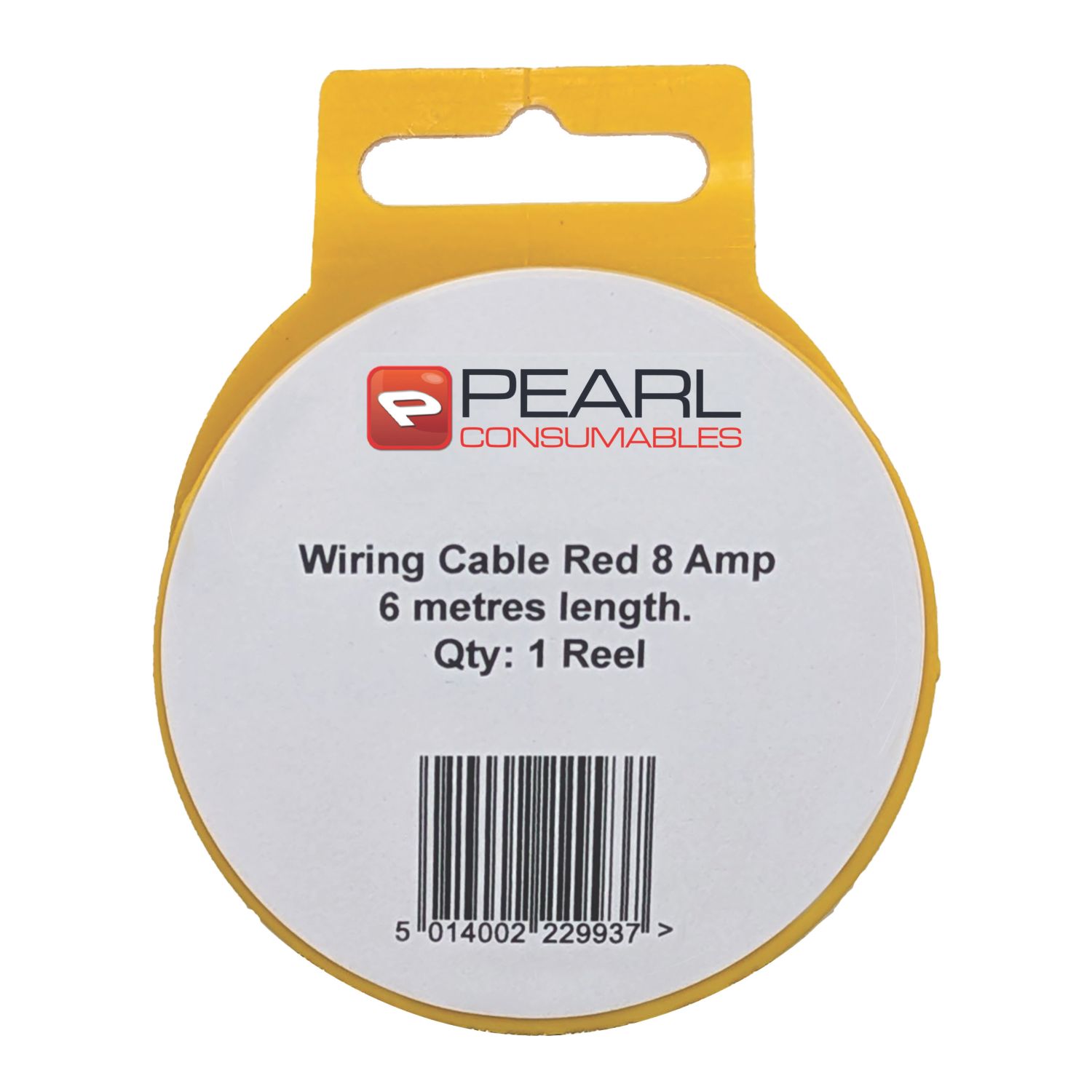 Pearl Consumables 8A 1mm² Automotive Cable 6m Coil Red (692YY)