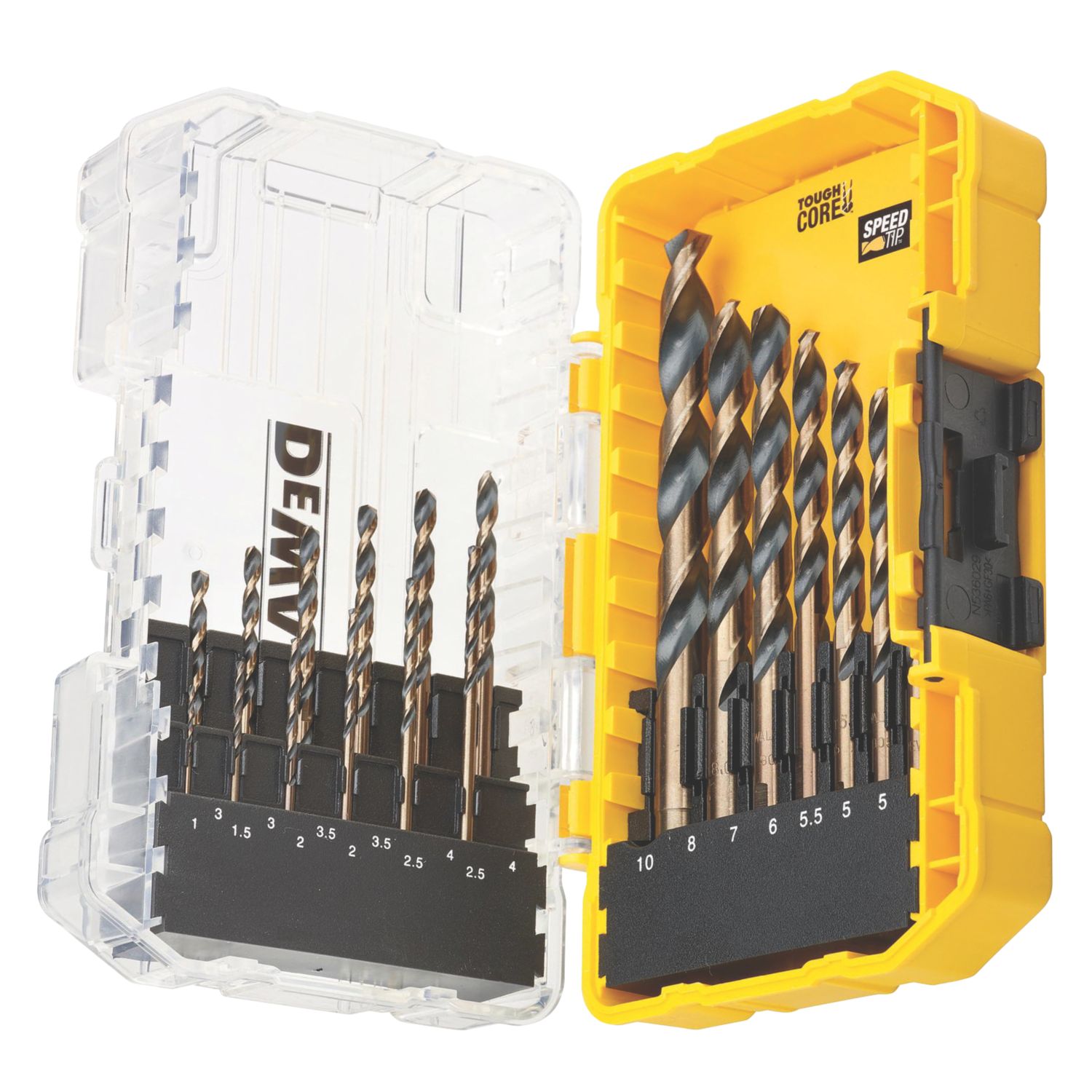 DEWALT Black & Gold Straight Shank Multi-Material Drill Bit Set 19 Pieces (693KY)
