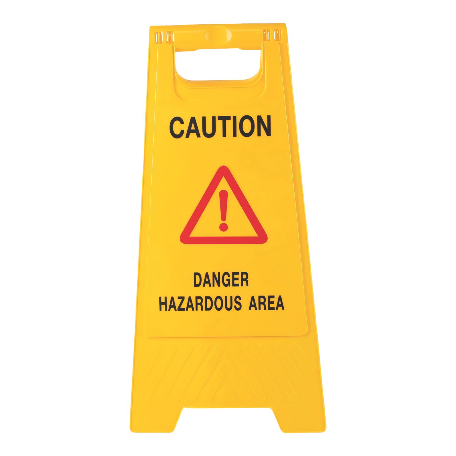 Essentials Caution Danger Hazardous Area A-Frame Safety Sign 600mm x 290mm (694AK)
