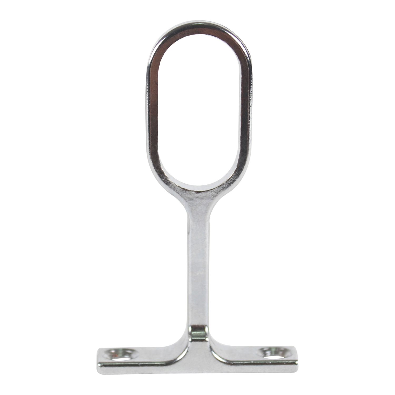 Essentials Oval Rail Centre Bracket Polished Chrome 30mm (695VE)