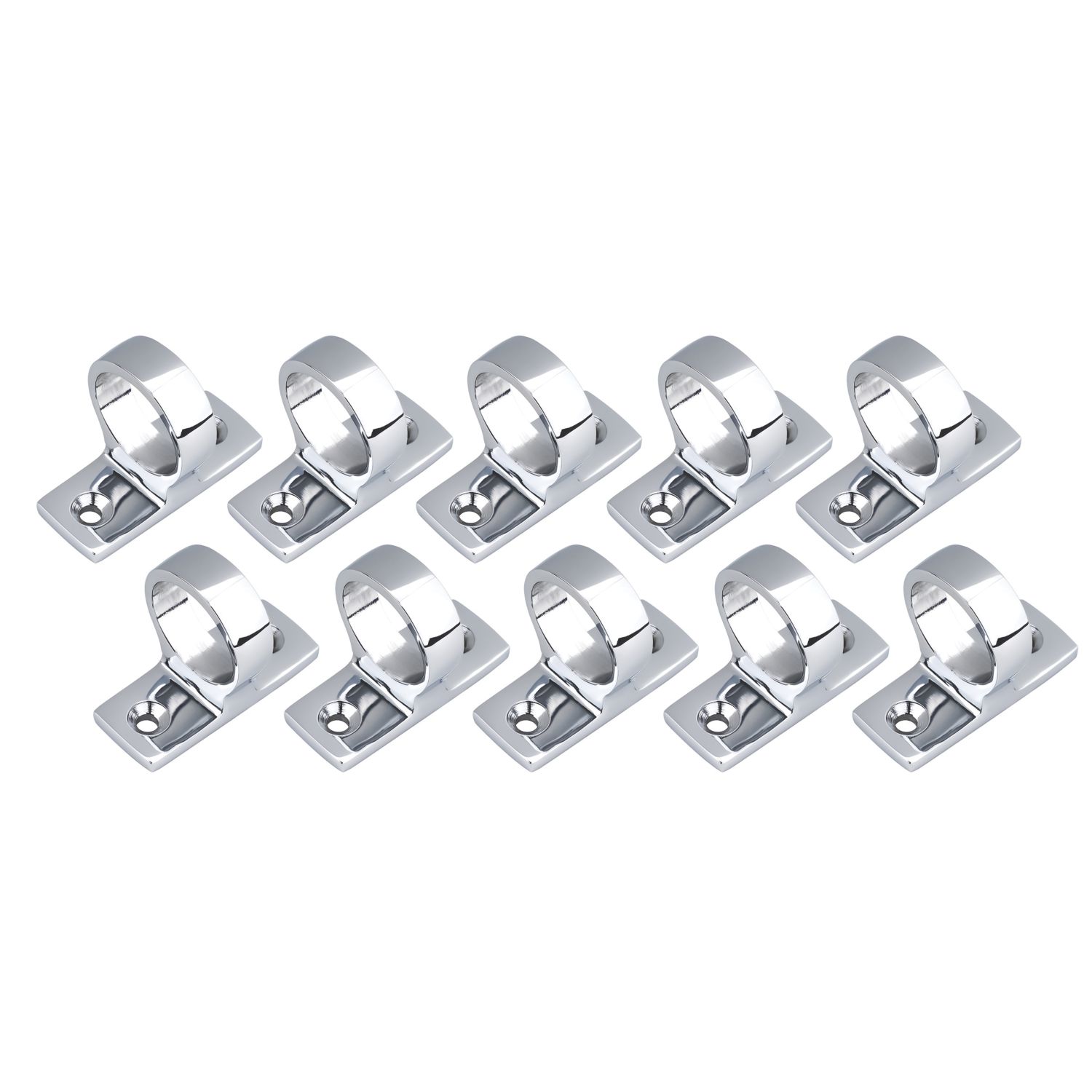 Smith & Locke Sash Window Handles Polished Chrome 42mm x 33mm 10 Pack (695YX)