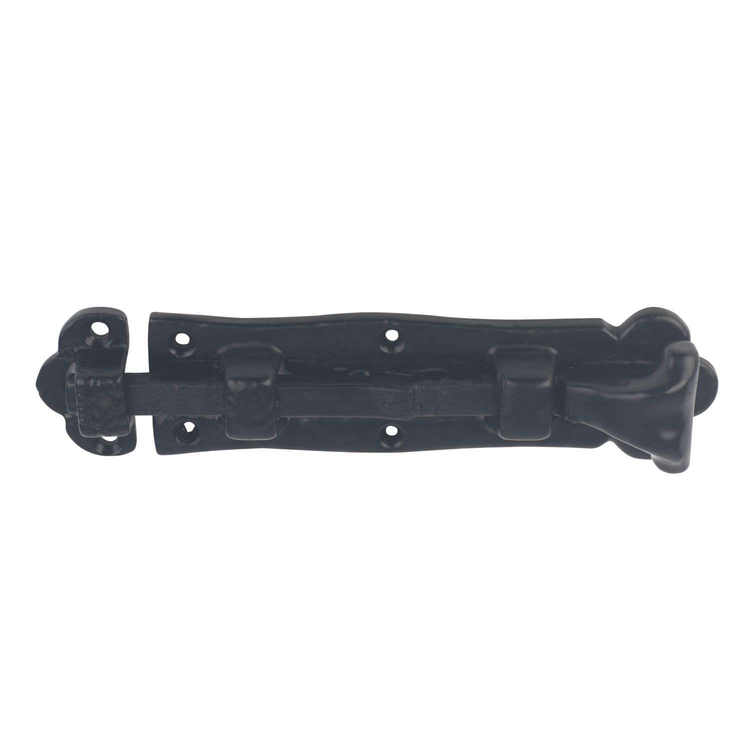 GateMate Straight Door Bolt Black 150mm (696YV)